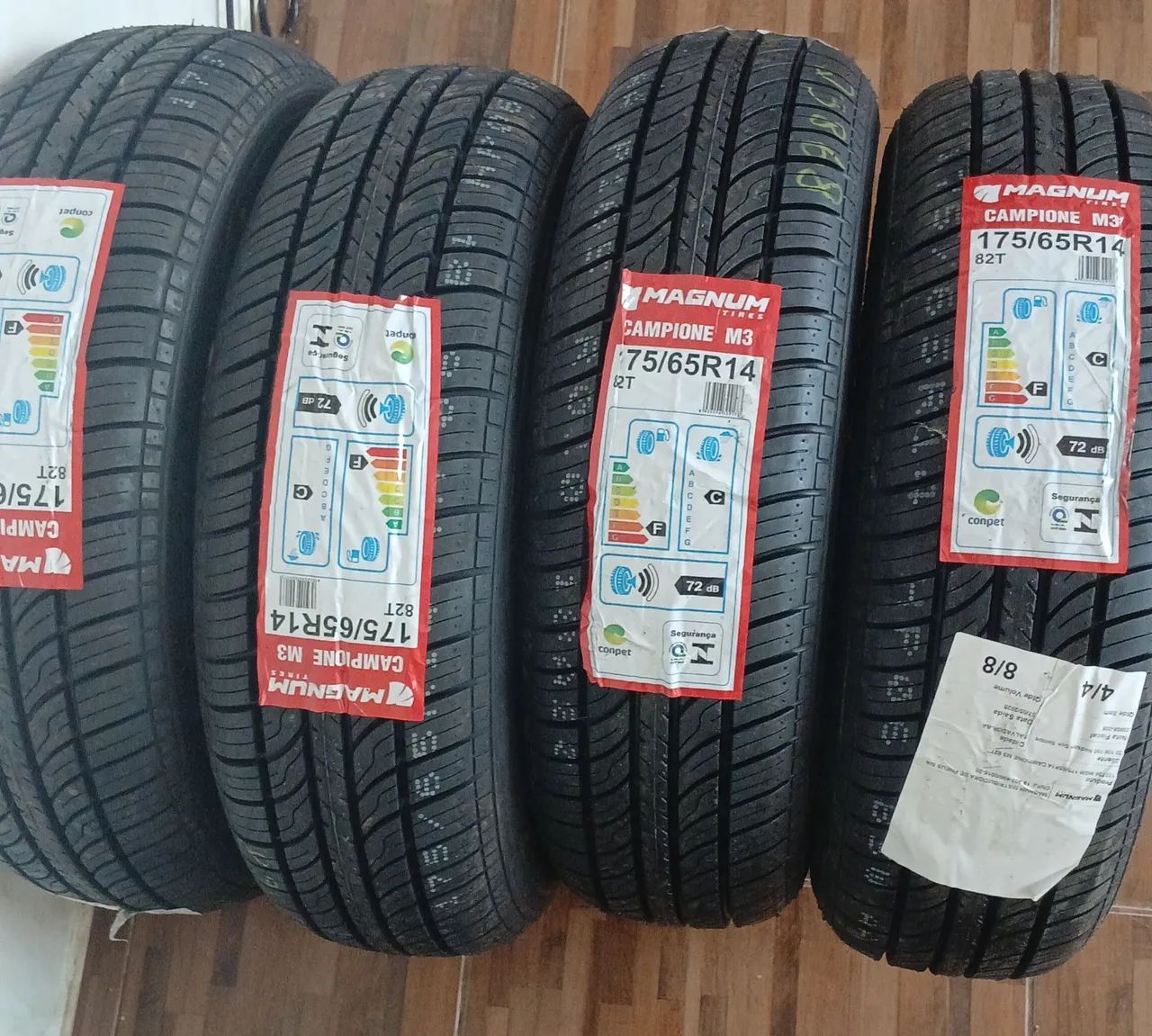4 Pneus Novos Aro 14  175/65 Campione Magnum na Promoção!