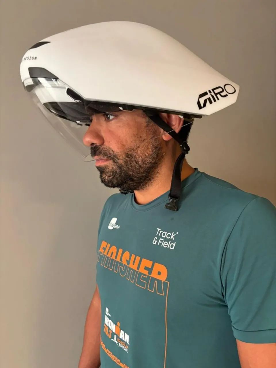 CAPACETE GIRO DE CONTRA RELÓGIO AHEROHEAD II MIPS - usado 1 vez 70.3 DF 13.04.2025