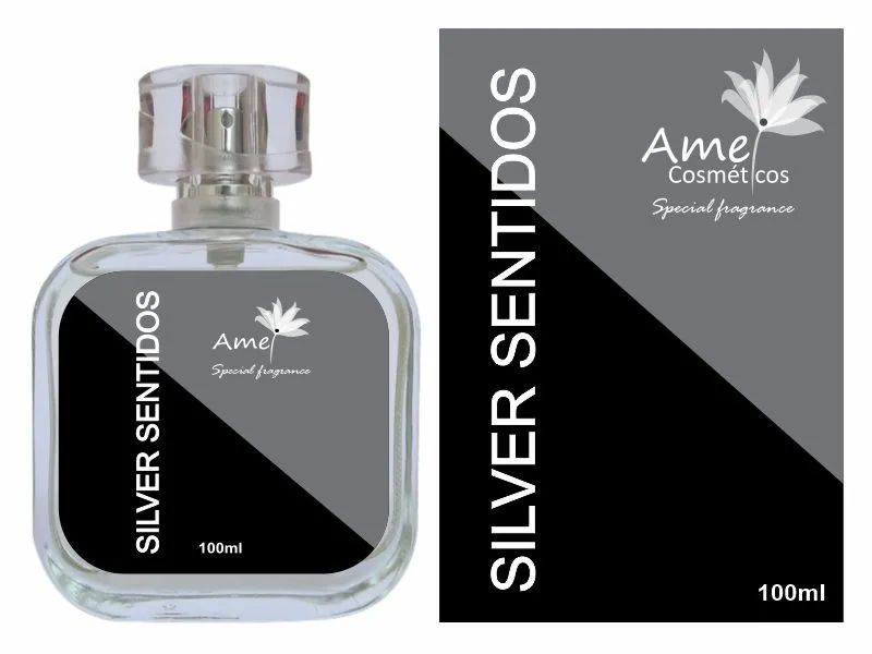 Perfume Silver Sentidos Ame Cosméticos 100ml