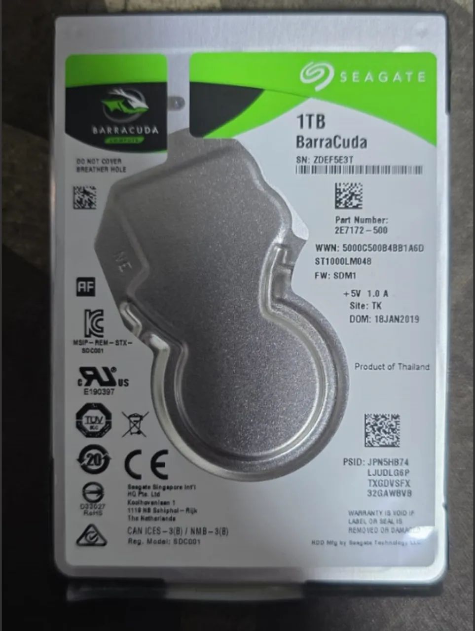 Hd Seagate Barracuda 1000gb Notebook Sata Iii St1000lm048 2E7172-500 - Foto 2