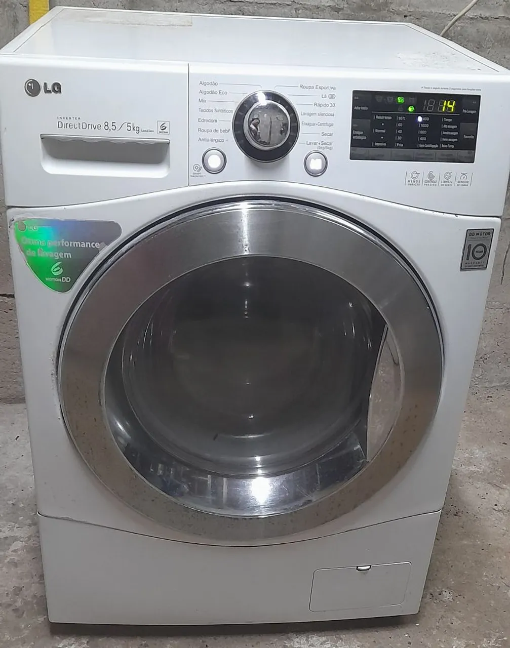 Lavadora LG Direct Drive 8,5kg/5kg - Ótimo estado