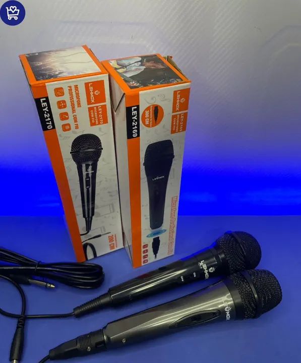 Microfone Profissional com Fio LEHMOX LEY-2170 e LEY-2169