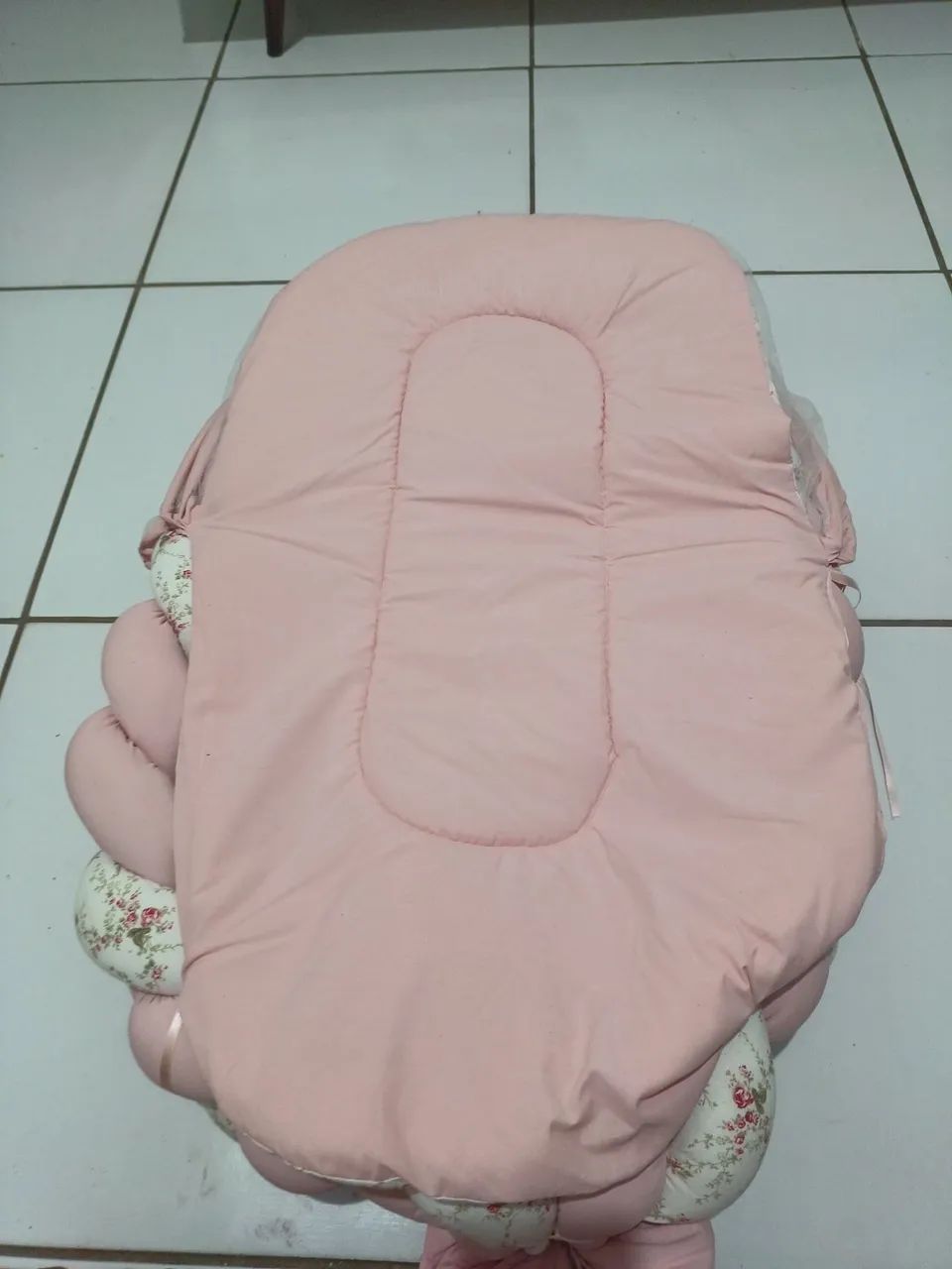 Ninho para Bebê com Mosquiteiro - Rosa - Foto 5