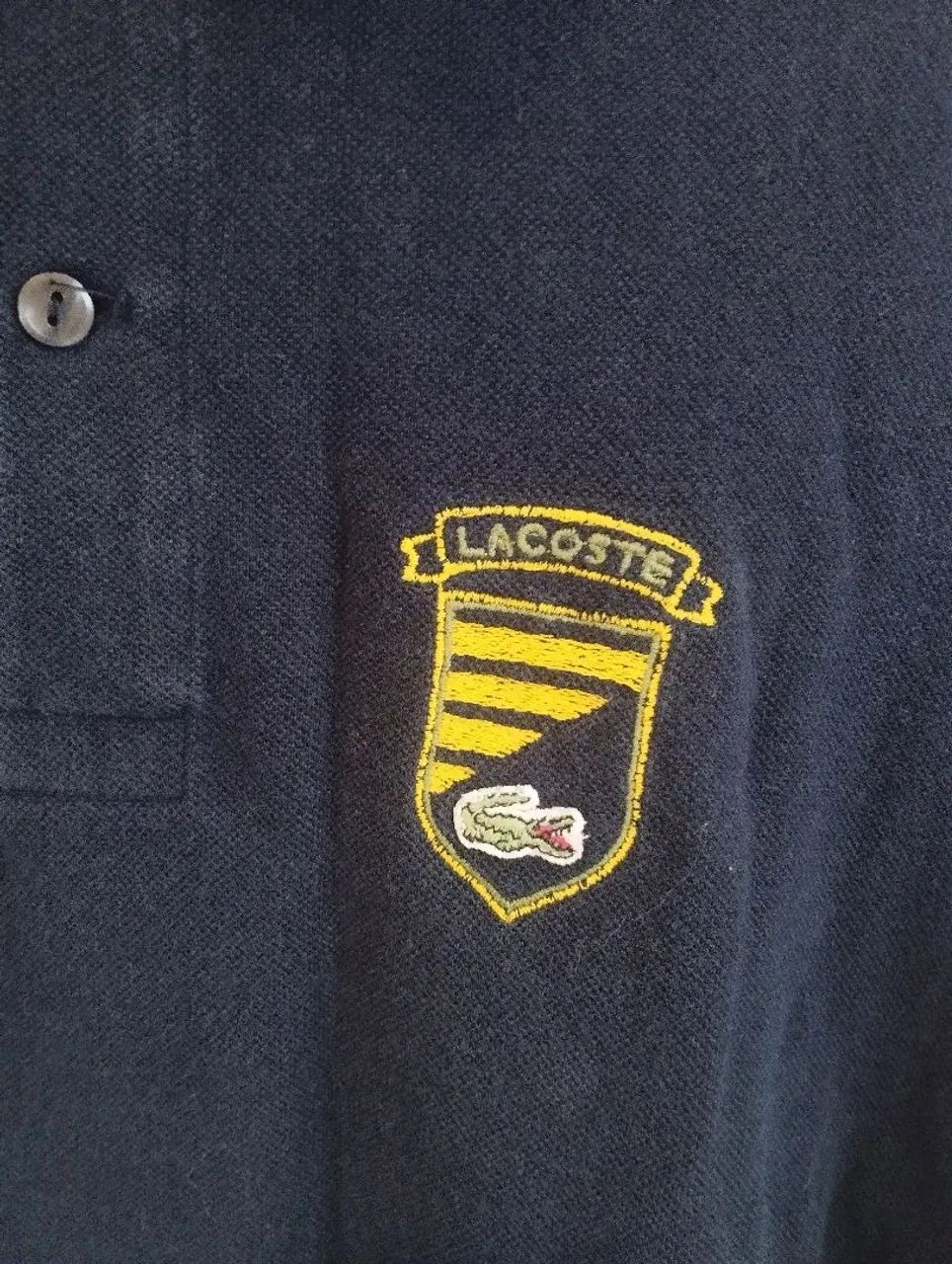 Camisa Lacoste polo comprida, azul marinho.  - Foto 4