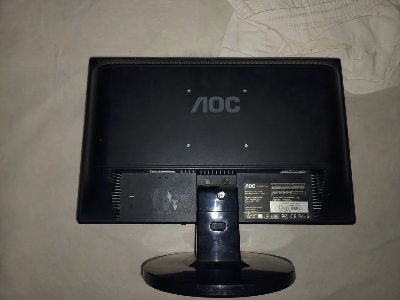 Monitor AOC LCD 18.5 polegadas - Foto 2