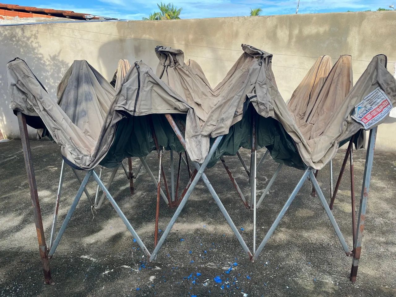 Tenda Sanfonada - Precisa de Manutenção (Lona Rasgada - Foto 4