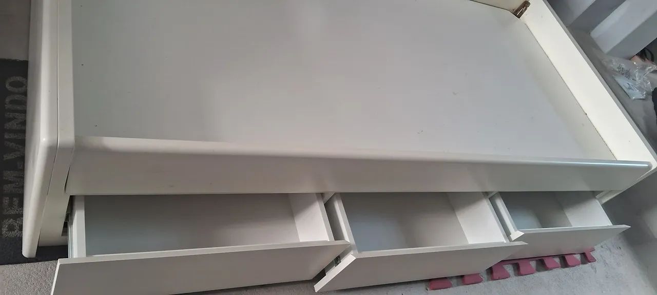 Cama de solteiro  com 3 gavets64352820131971121