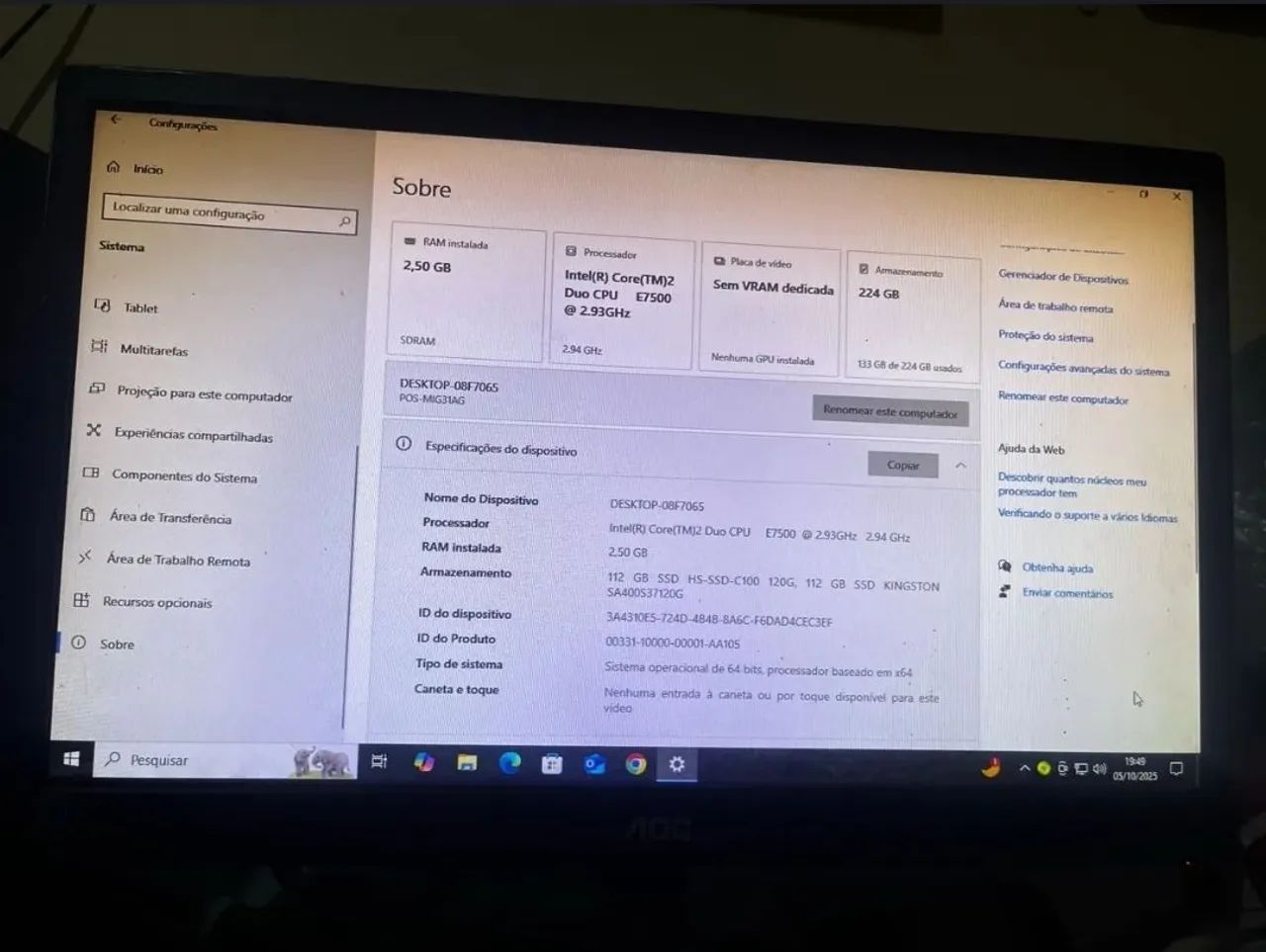 Computador 64363332420865121