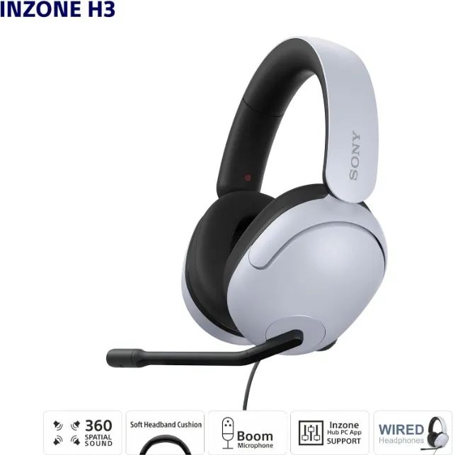 Sony INZONE H3 - MDR-G300 (branco)  - Foto 2
