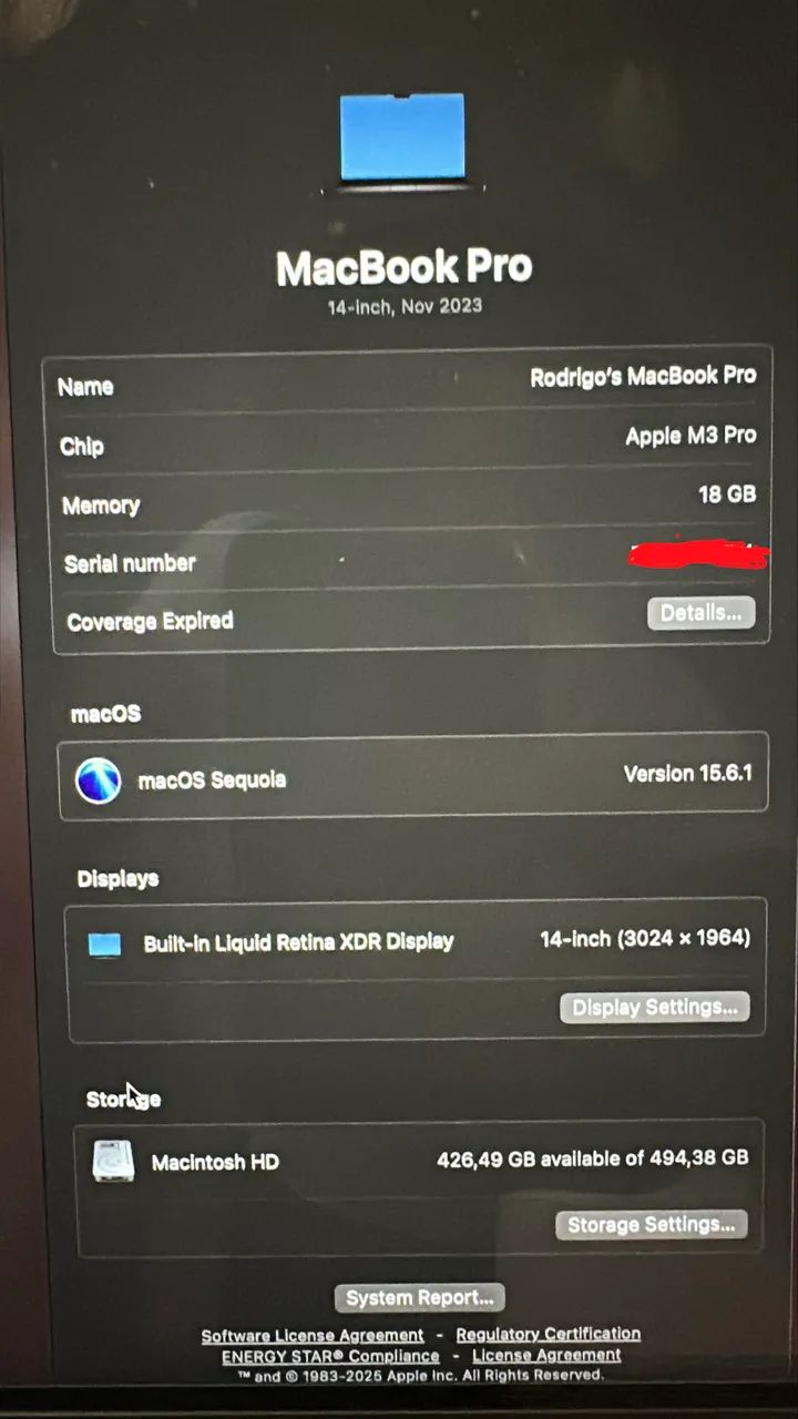 MacBook Pro M3 Pro - Foto 5