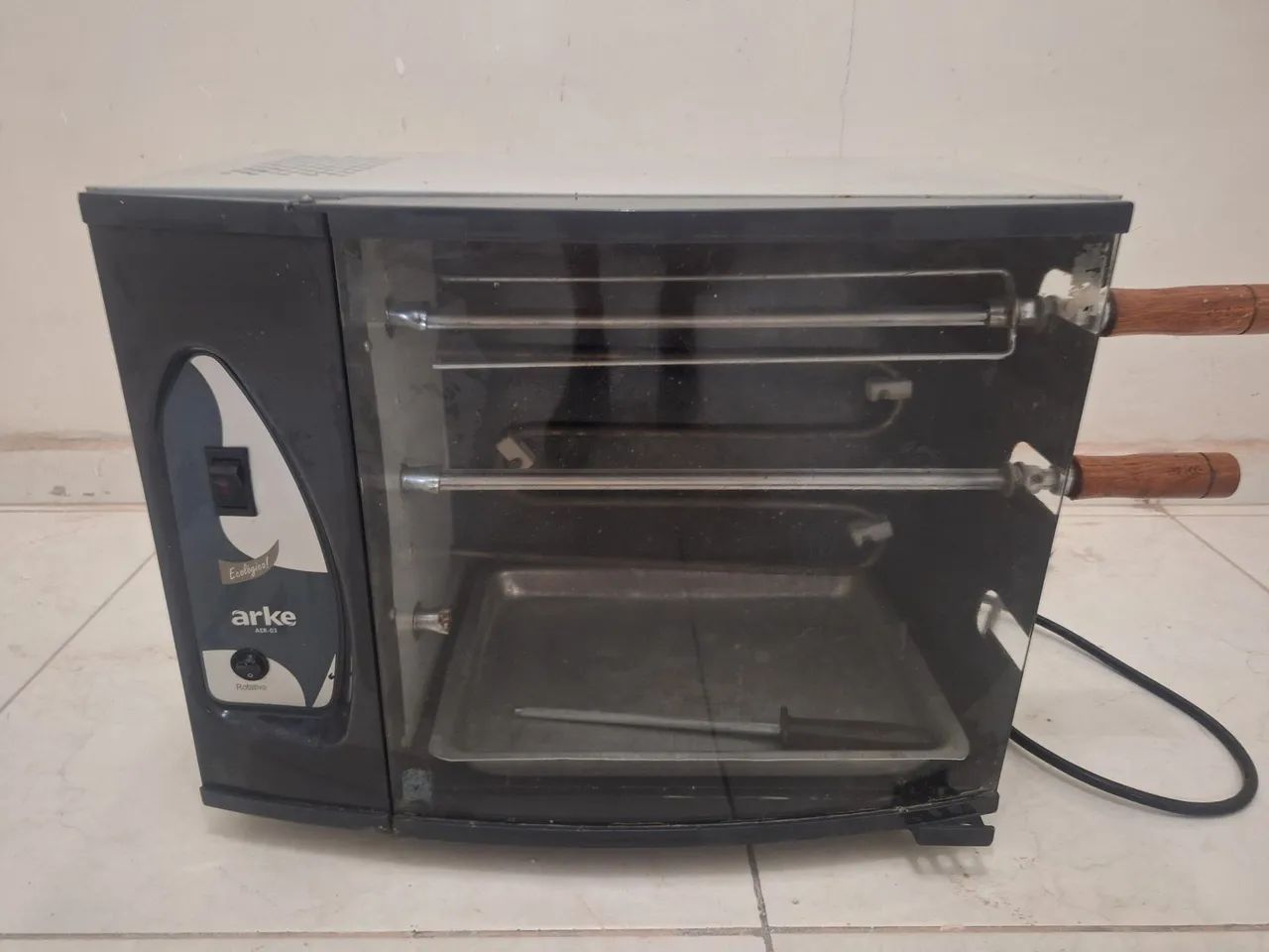 Churrasqueira gás gpl com dois espetos - Foto 3