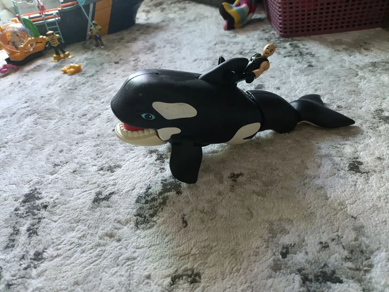 Brinquedo baleia orca Imaginex 