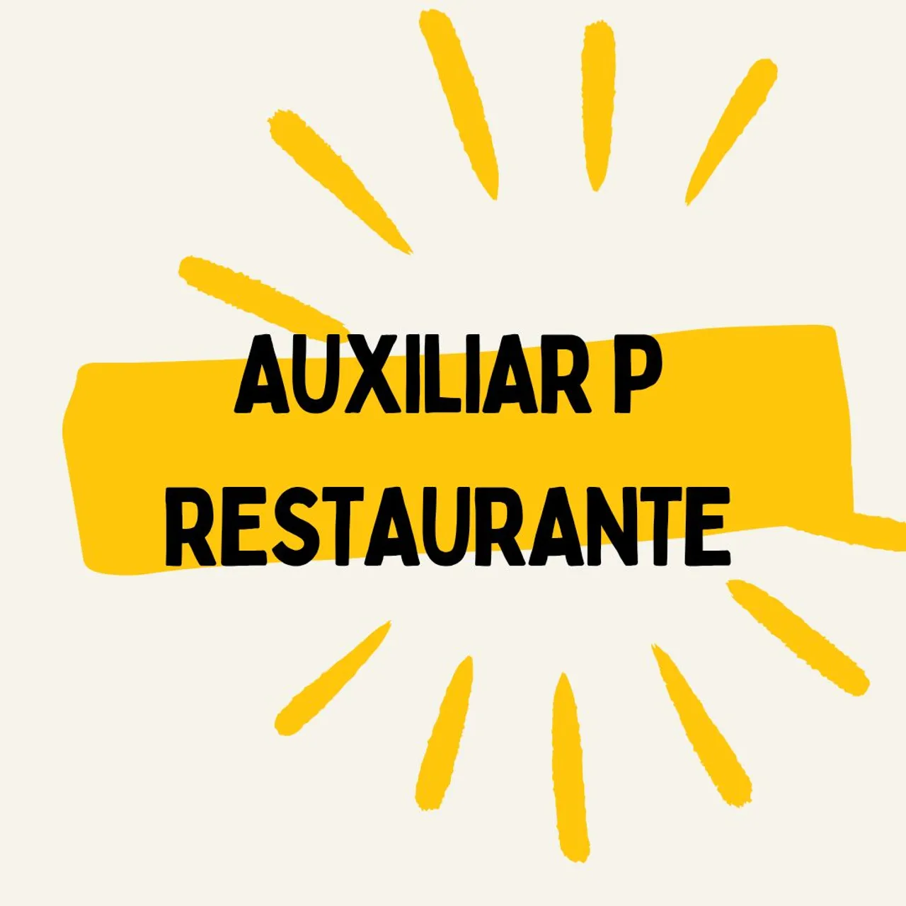 Vaga Aux Geral p Restaurante