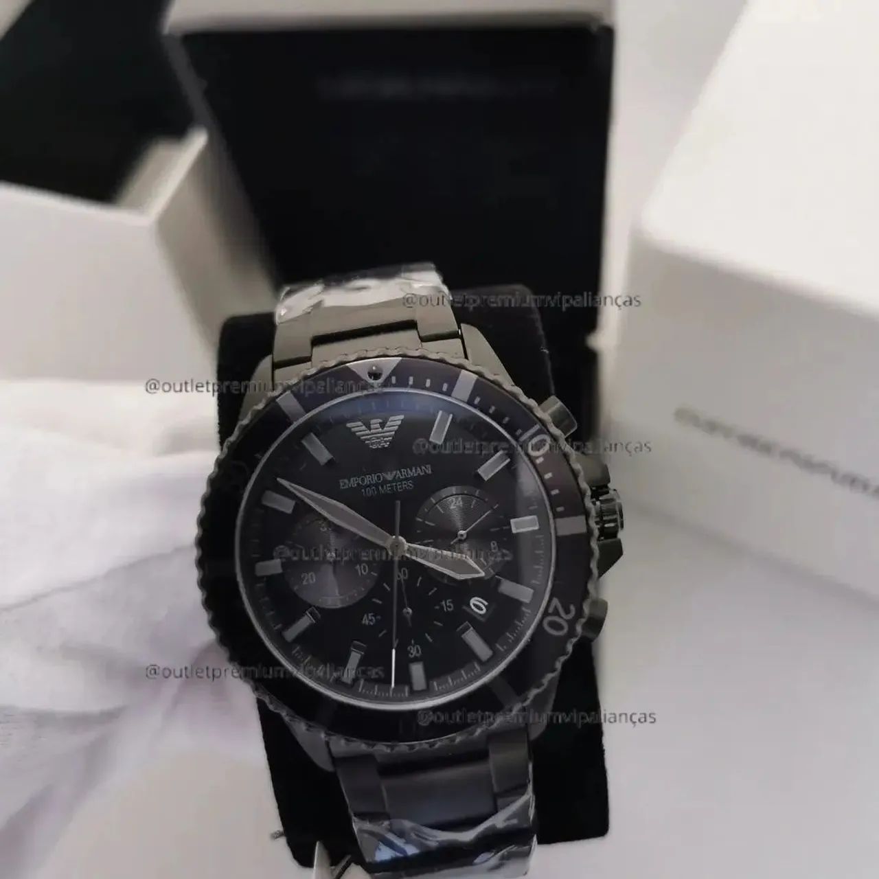 Relogio empório armani diver - Foto 2