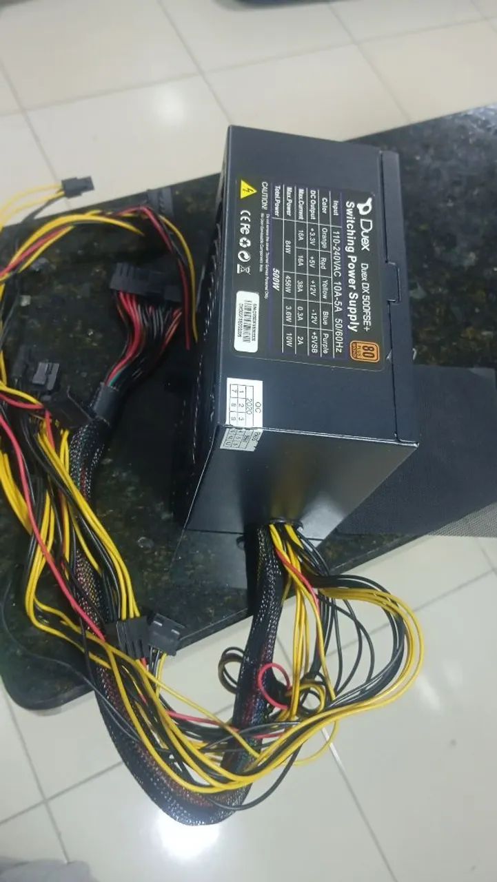 Fonte Duex DX 500FSE+ 500W 80 Plus