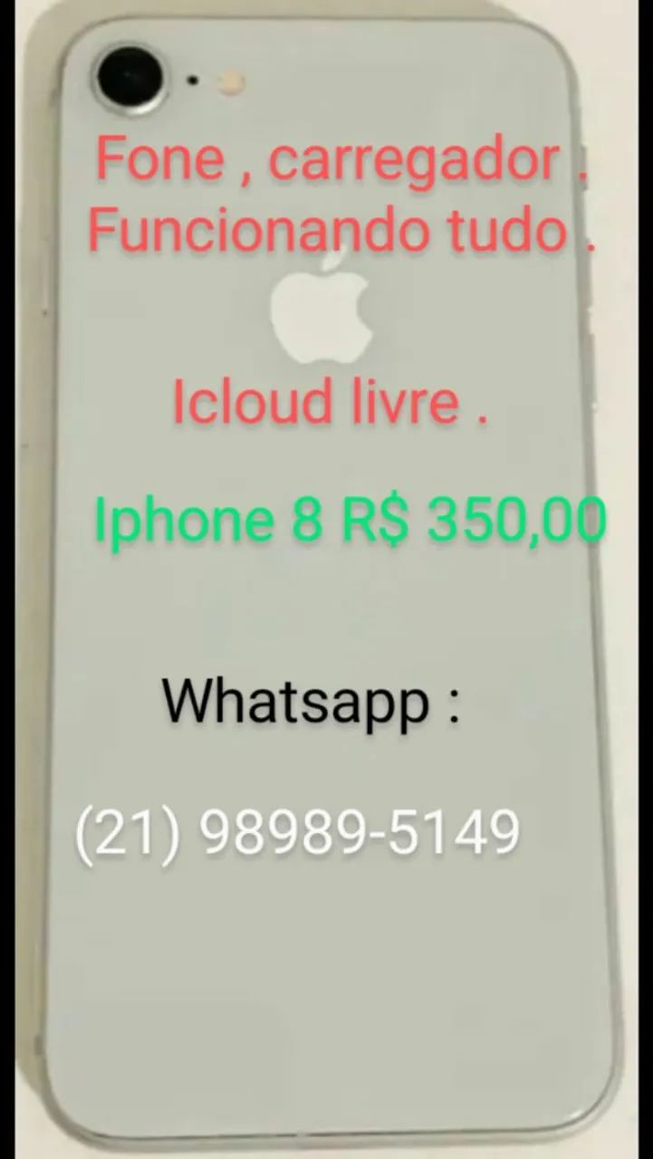 Iphone 8 plus/8 funcionando entrego ,iCloud livre,pode testar - Foto 5