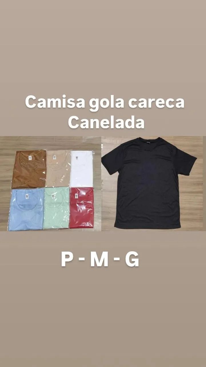CAMISA CANELADA NO ATACADO - Foto 3