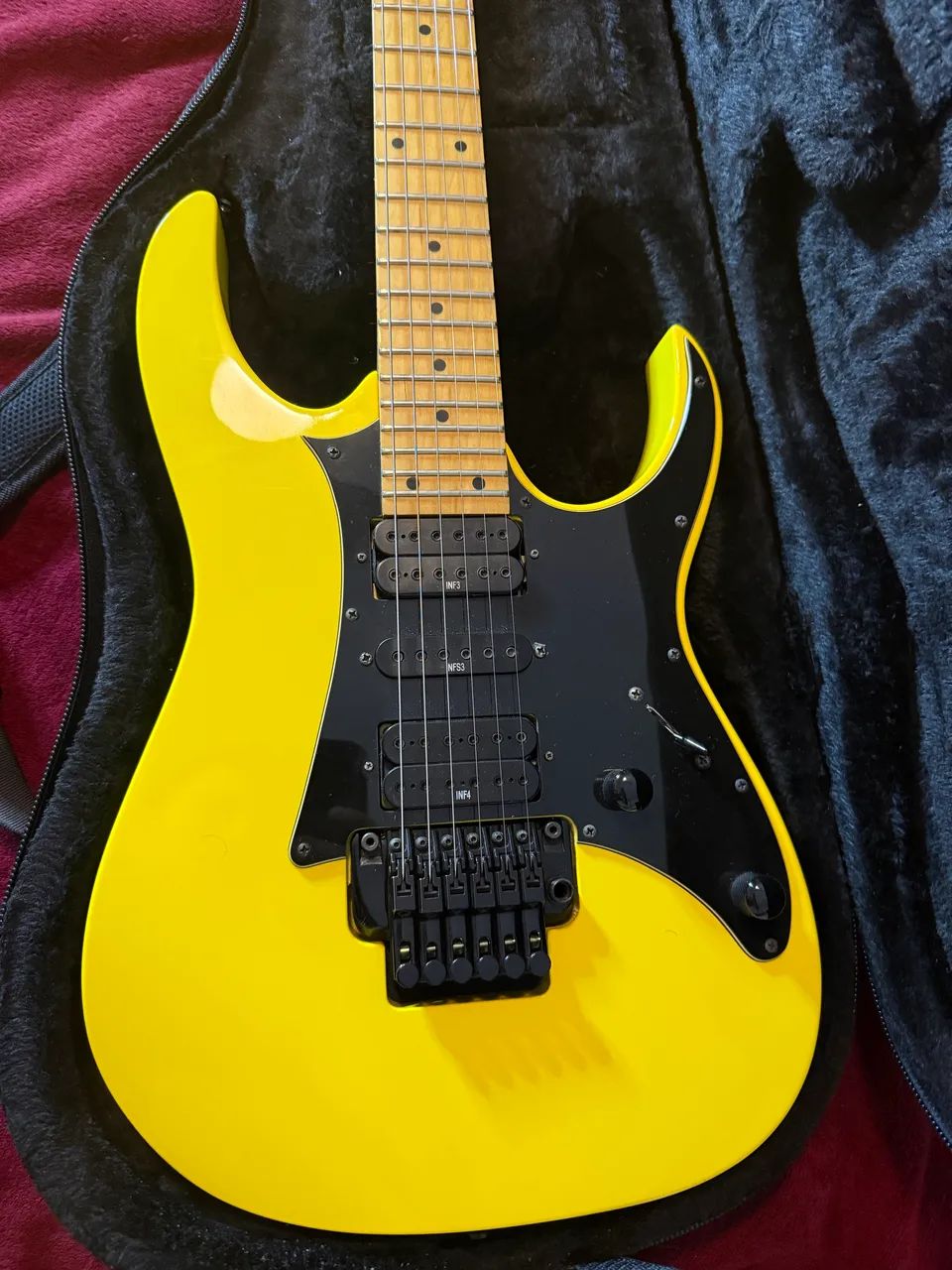NEGOCIO PREÇO Ibanez RG 350 Amarela com case - Foto 6