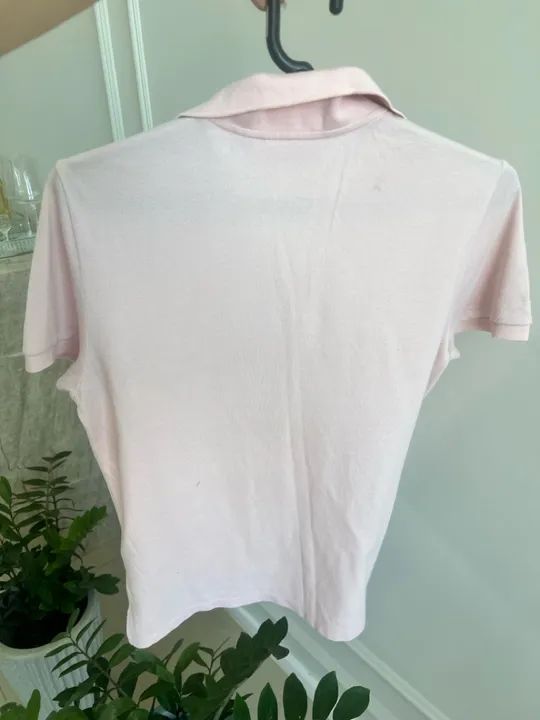 Camisa Polo Lacoste Rosa Feminina - Foto 2