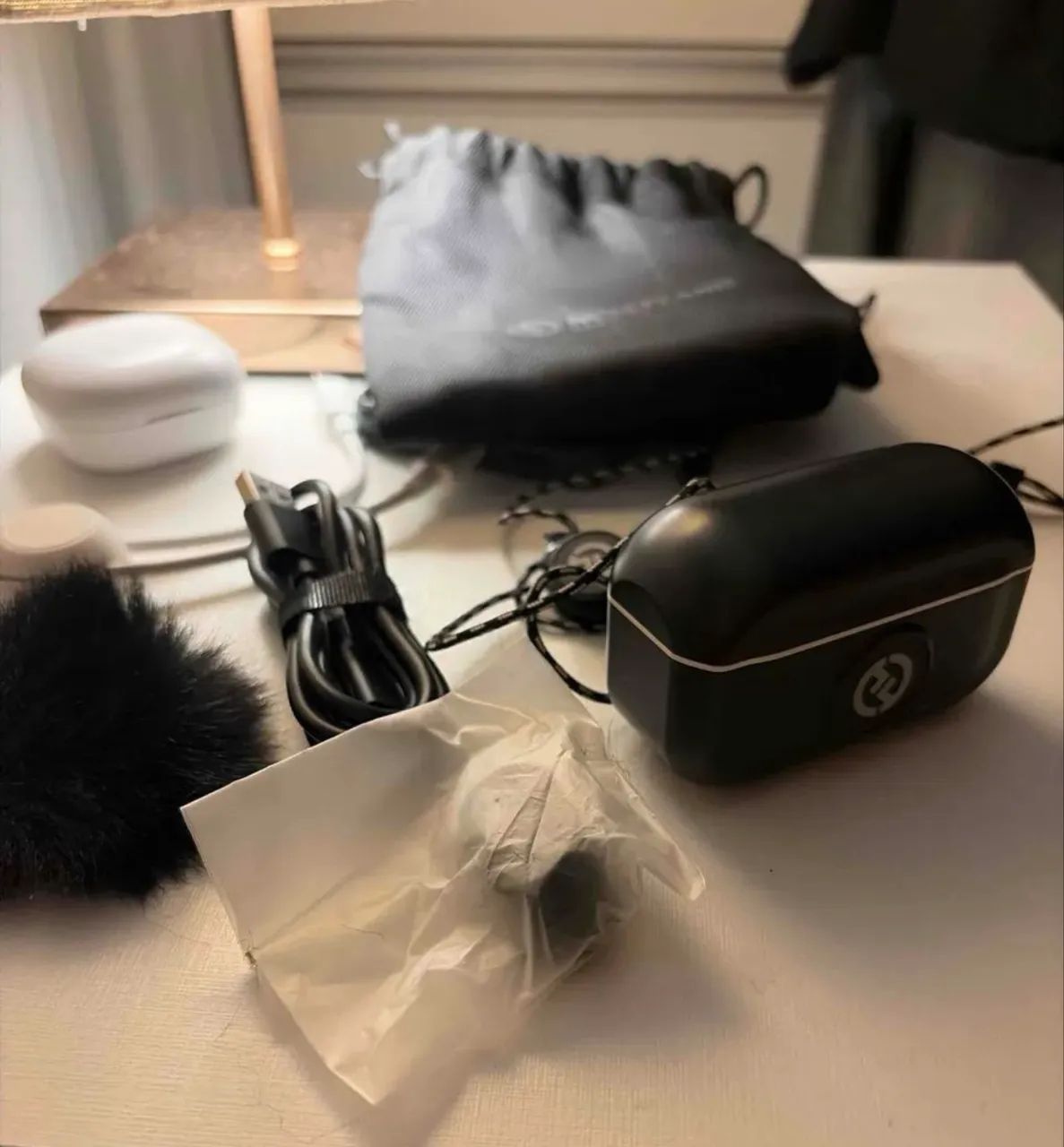 hollyland lark m2 microfone de lapela sem fio, certificado mfi com cancelamento de ruído - Foto 6