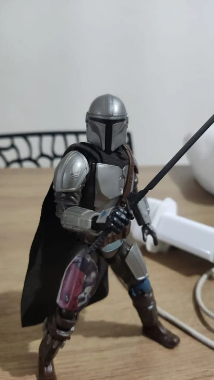 Action Figure Mandalorian - Bandai model kit 1/12 + biker by lobinho