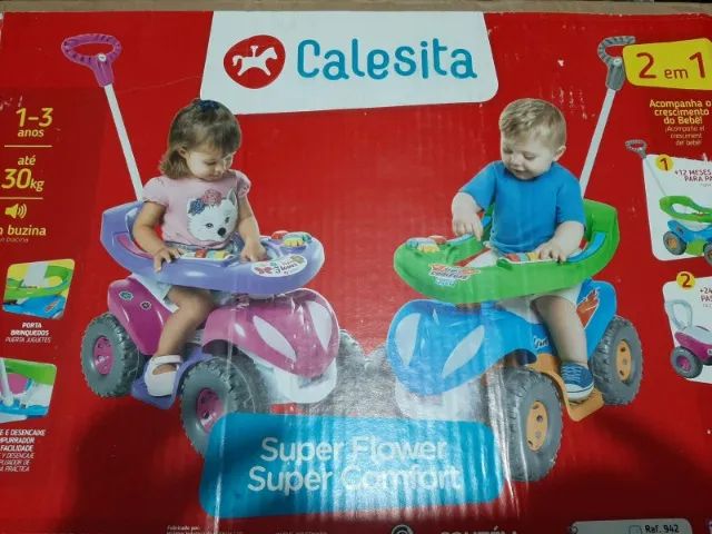 Carrinho Andador Calesita Super Flower - Estimula os Primeiros Passos - Foto 2