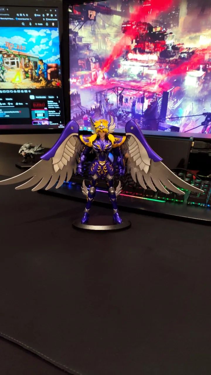 Action figure do Yoga de Cisne armadura Divina dos Cavaleiros do Zodíaco - Foto 2