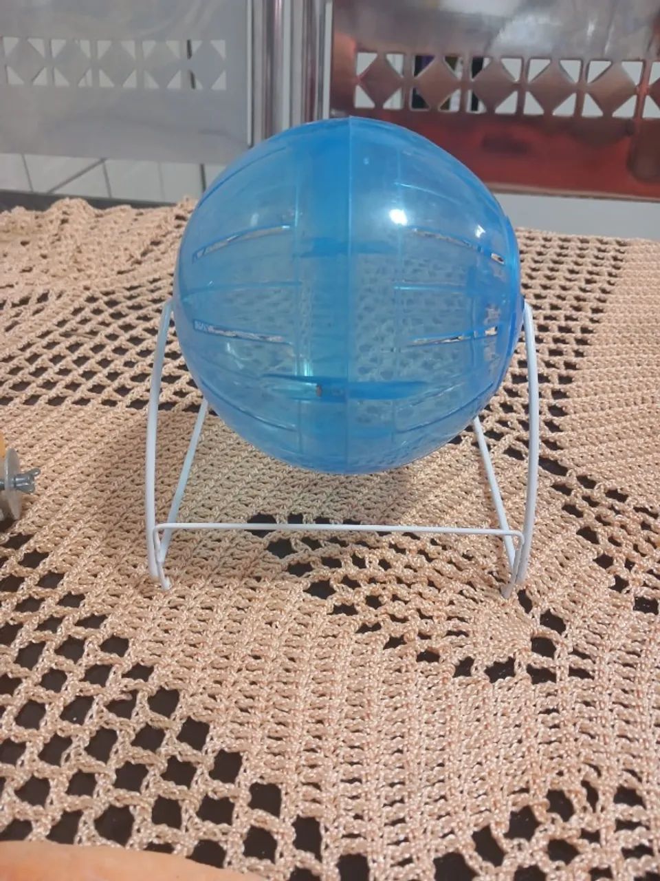 Gaiola Casa Para Hamster Grande 2 com Andar Cor Vermelho mais Acessórios - Foto 6