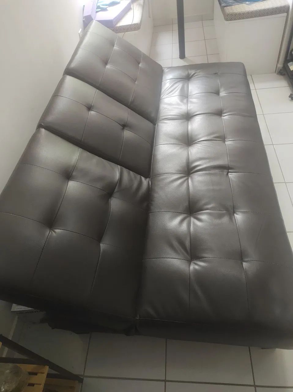 Promoção Sofá cama design exclusivo - Corino - Foto 4