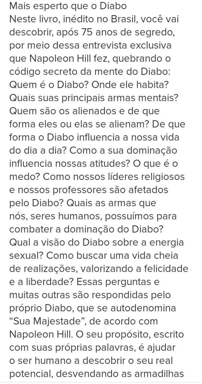 Livro Napoleon Hill - Esperto que o Diabo - Foto 3