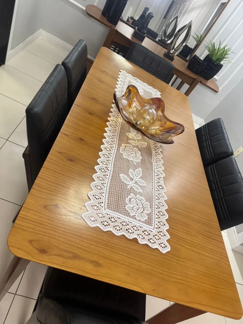 Mesa de madeira maciça  - Foto 3