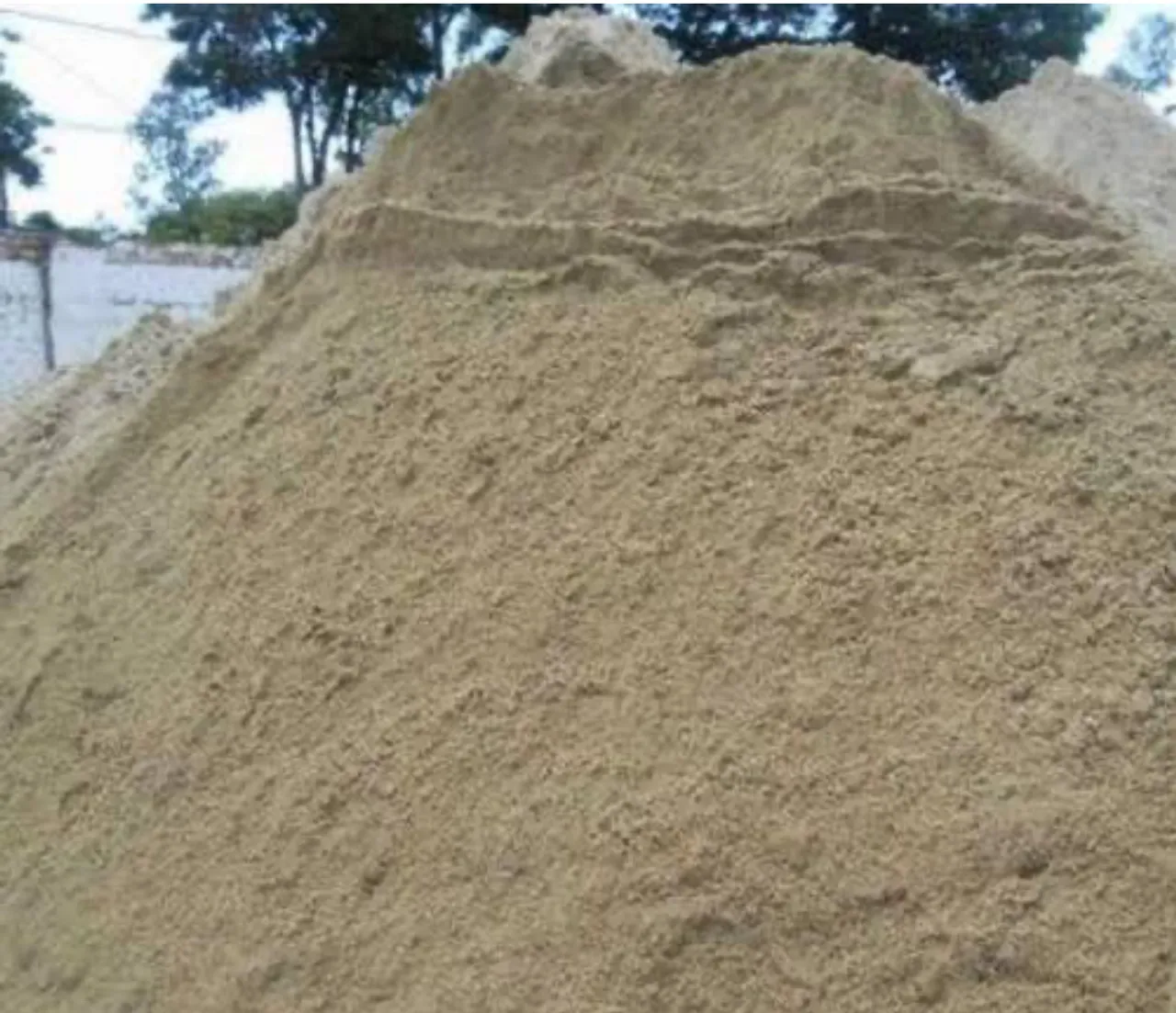 Areia para construção, fina e grossa