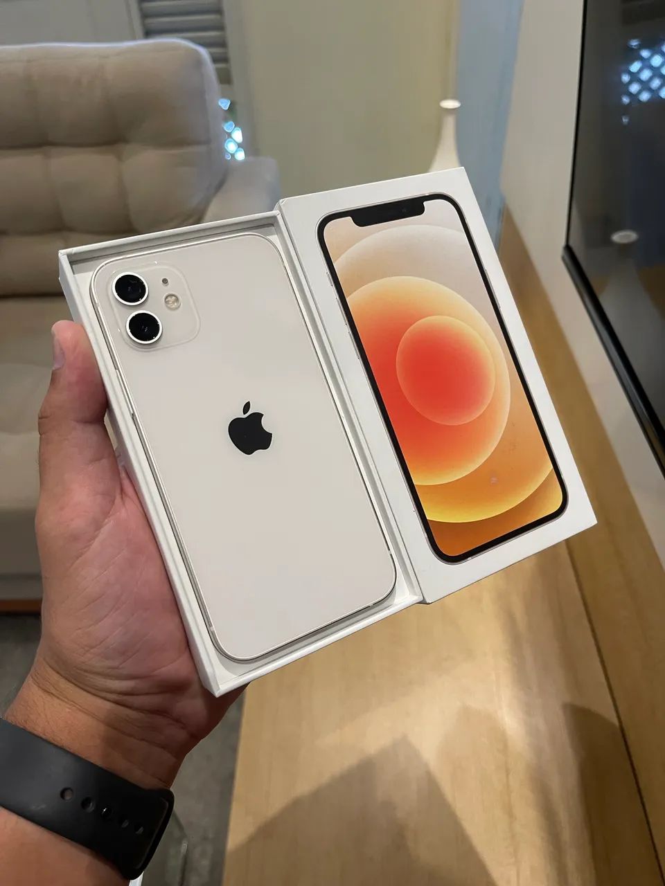 iPhone 12 WHITE 64GB COMPLETO TODO ORIGINAL - Celulares e