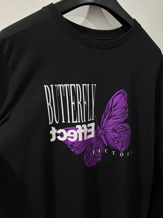 Camiseta Preta Butterfly Effect - Foto 4