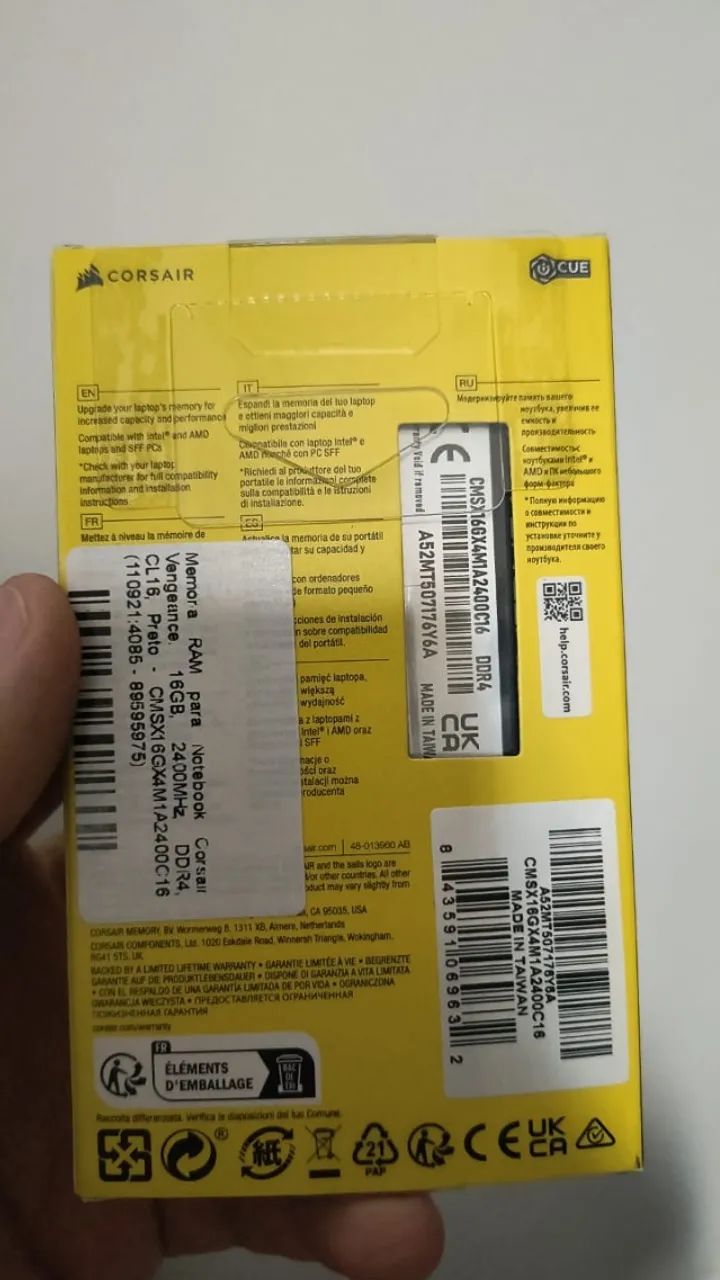 Memória DDR4 16GB Vengeance Corsair Notebook - Foto 3