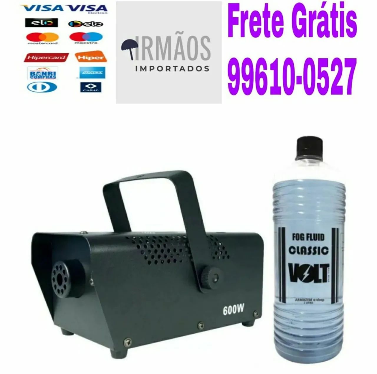 Maquina De Fumaça 600w Com Fluido