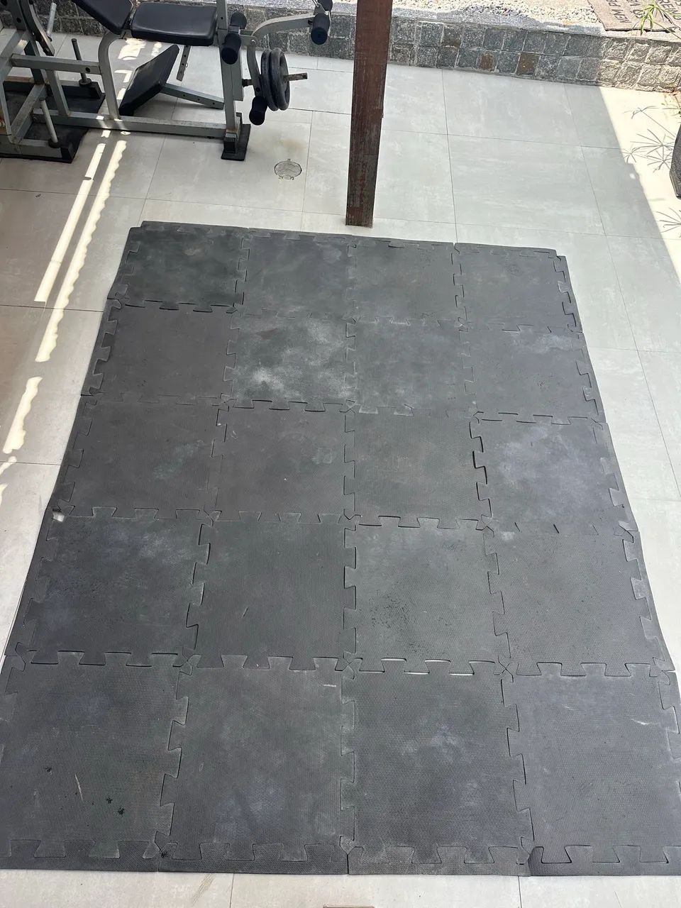 TATAME EVA 10MM - preto- 50X50CM 20 peças 