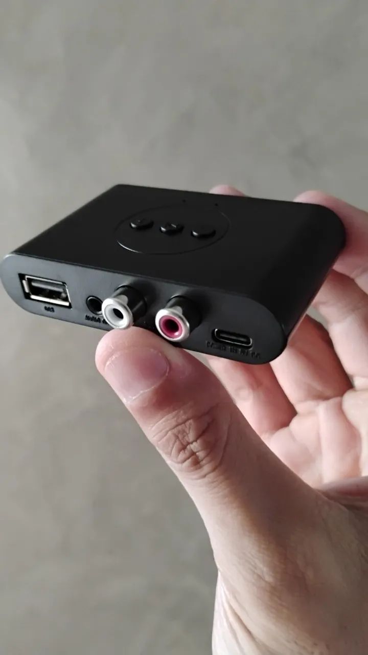Receptor de Áudio Bluetooth 5.0 - Com Cabos - RCA / P2 - Novo - Foto 2