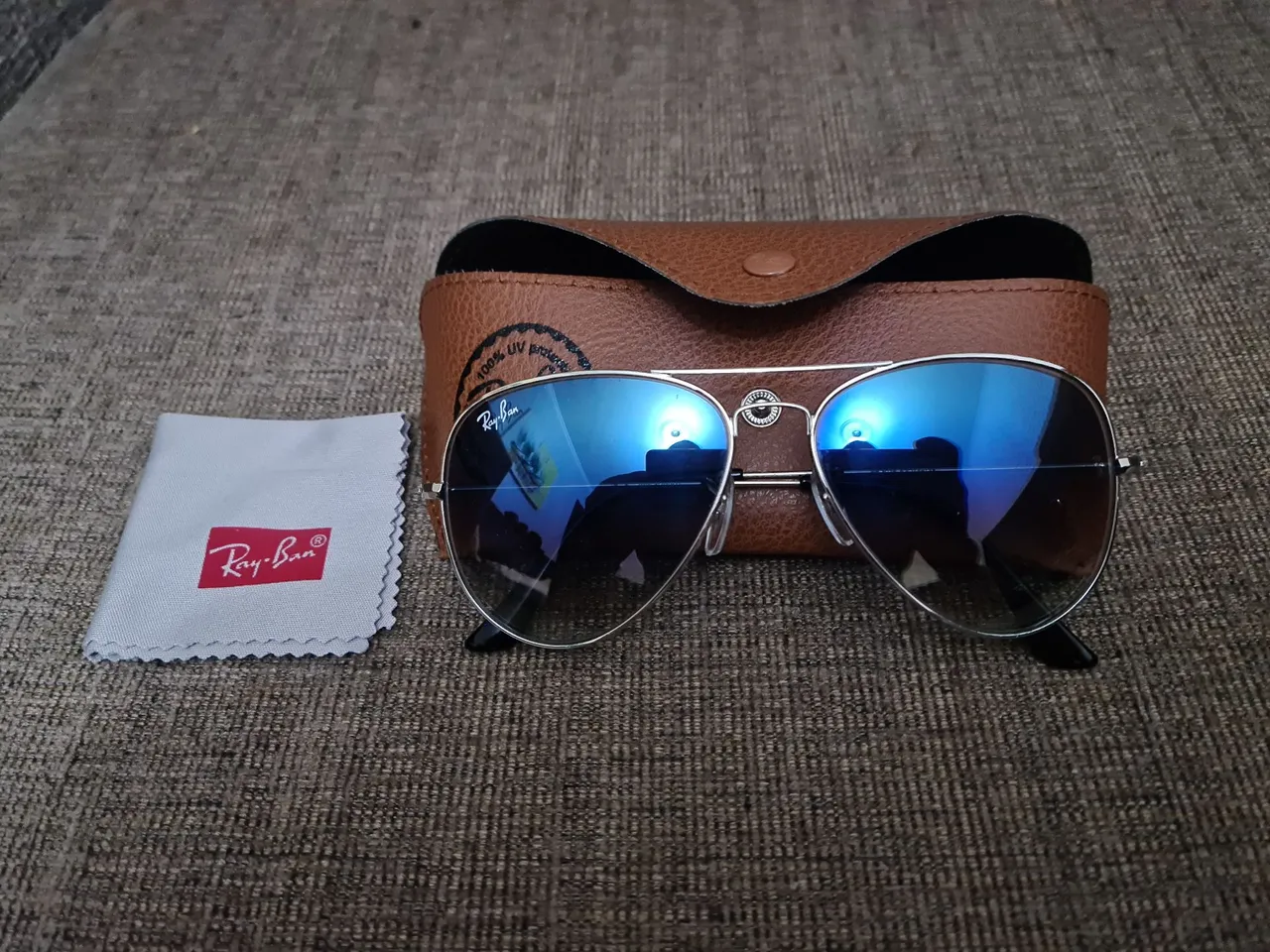 Óculos de Sol Ray-Ban Aviator Azul degrade