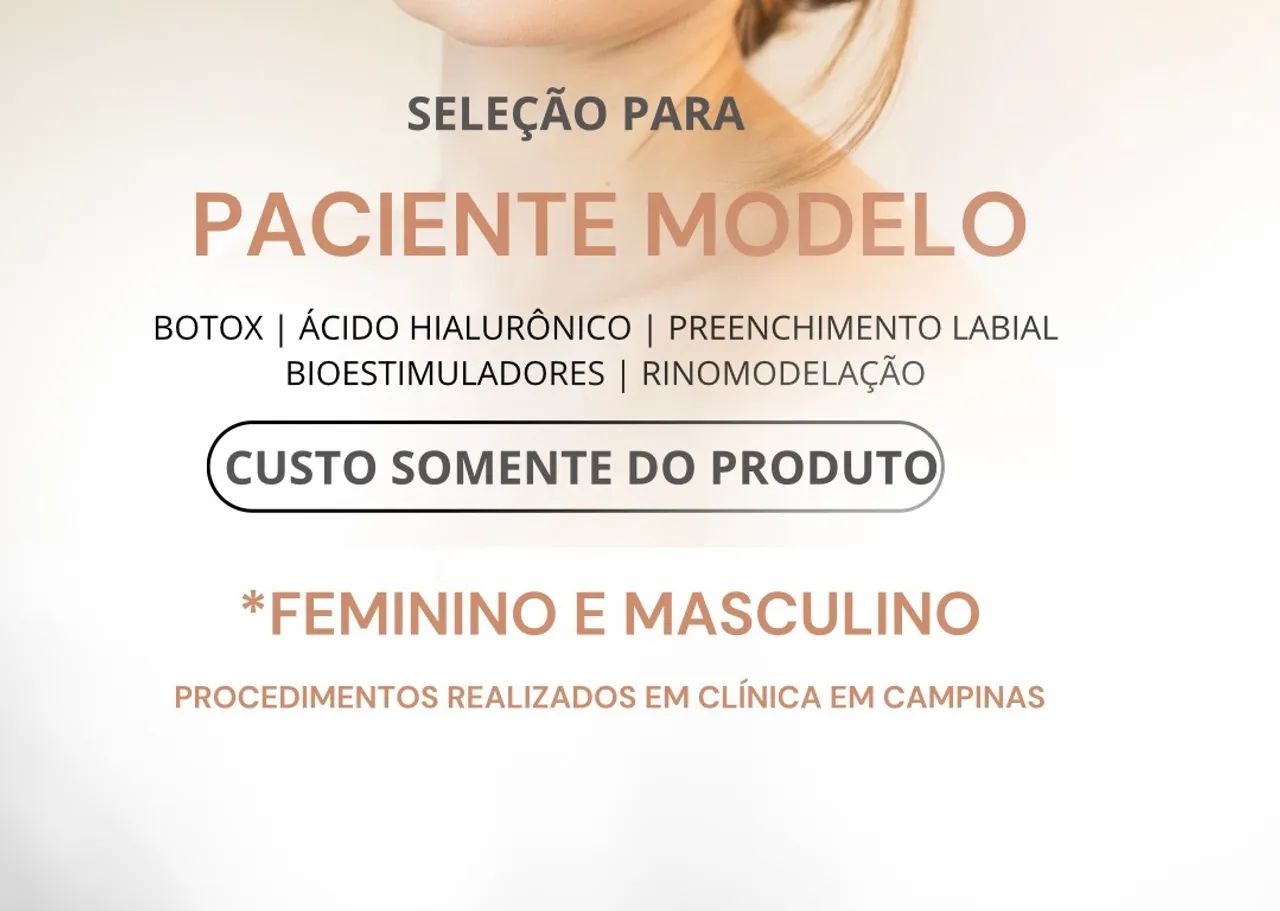 Modelo para harmonização Facial