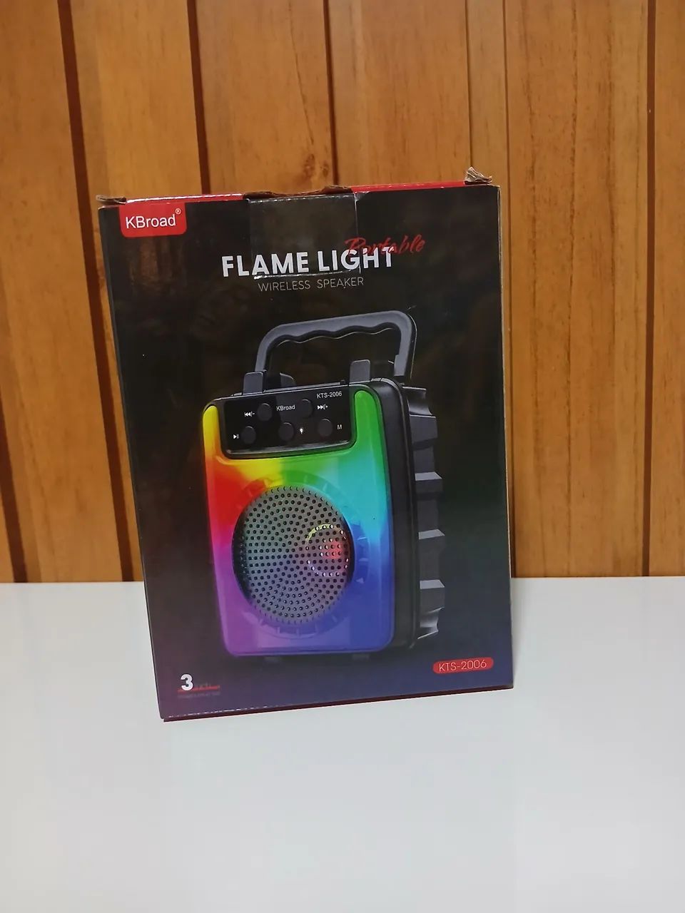 Caixa de Som Bluetooth com Luzes LED - Foto 4