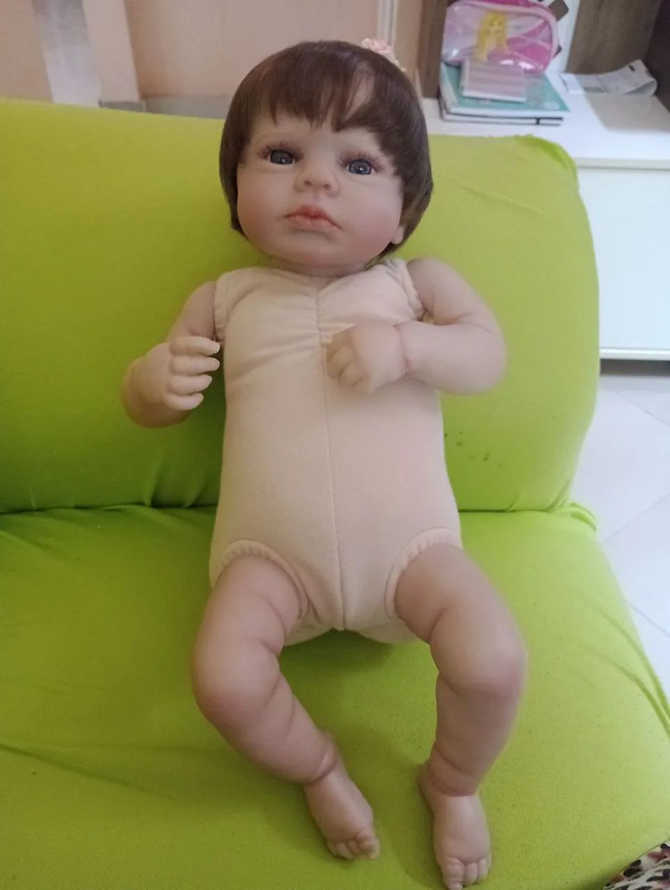 Boneca Reborn Realista corpo de tecido  - Foto 6