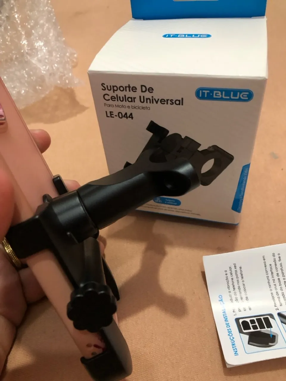 Suporte para Celular Universal para Moto e Bicicleta
