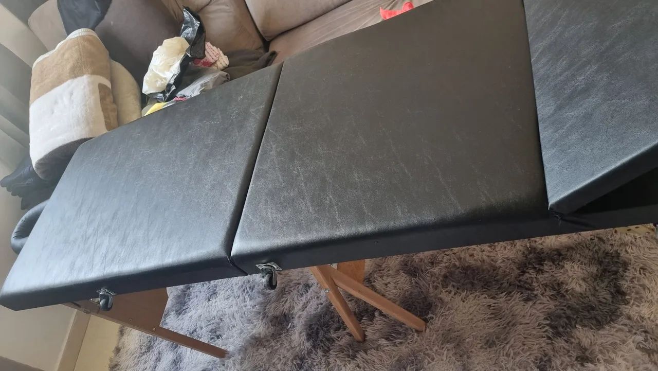 Maca portátil com rodinhas santa fé macas - Foto 6