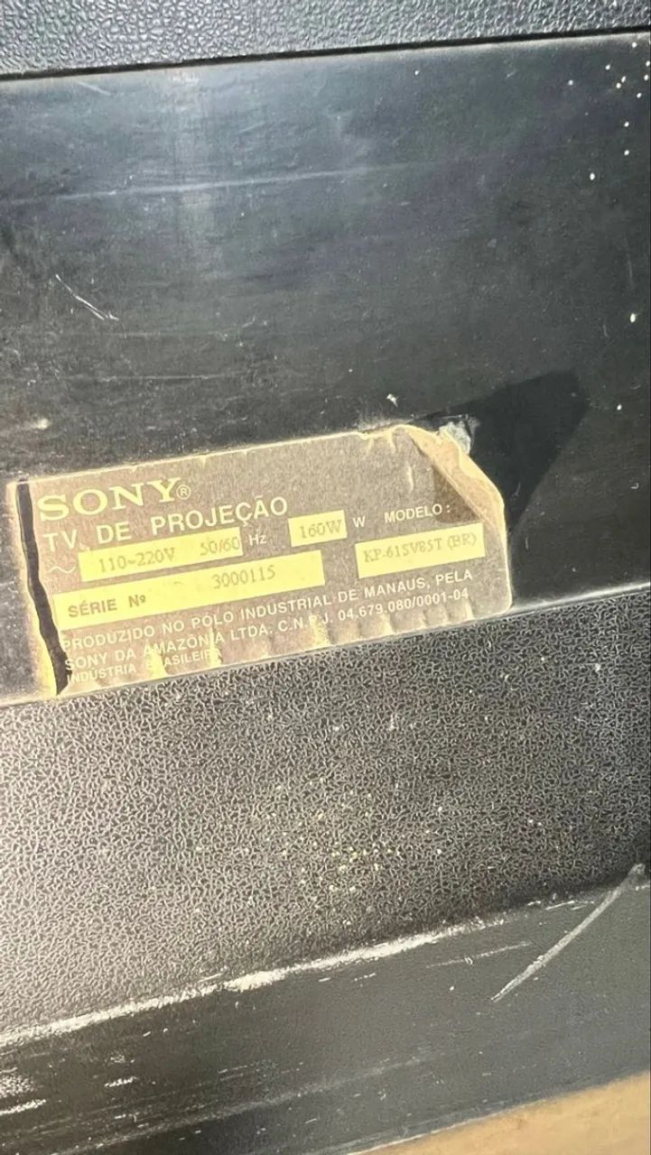 tv sony kp-61sv85t relíquia 61 polegadas funcionando - Foto 3