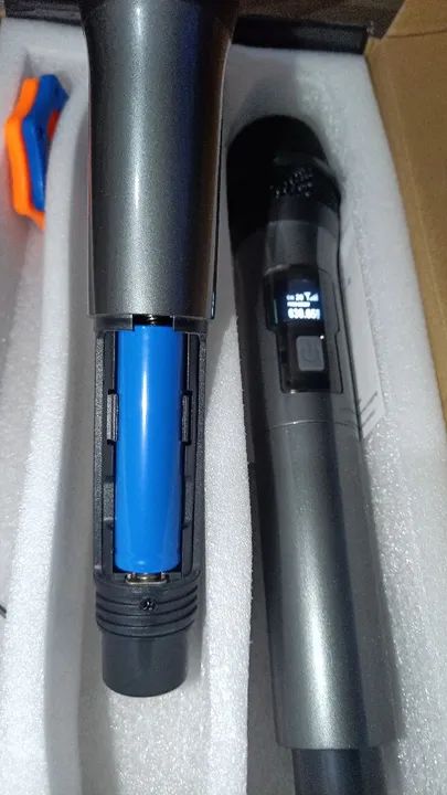 Microfone par sem fio a bateria semi novo - Foto 5