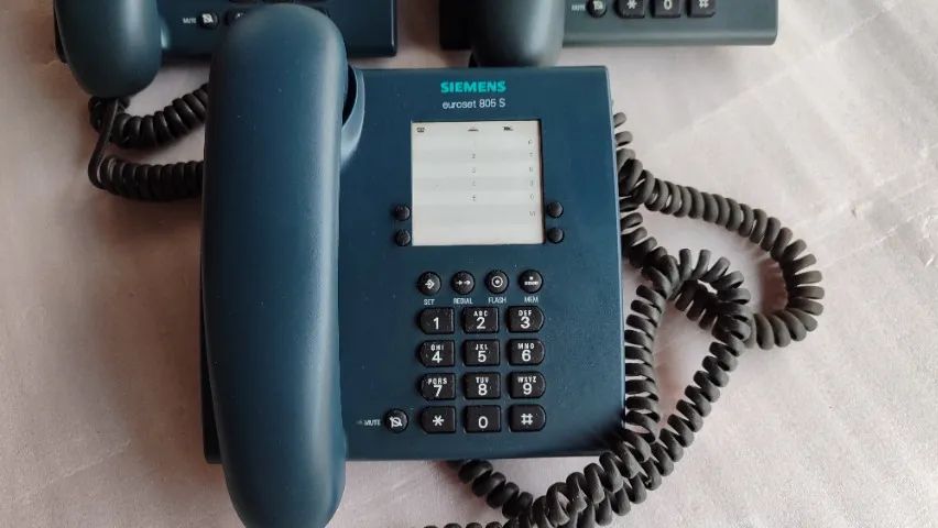 3 Telefones Siemens Euroset Line 805 S - Conjunto Completo | Ótimo Estado - Foto 5