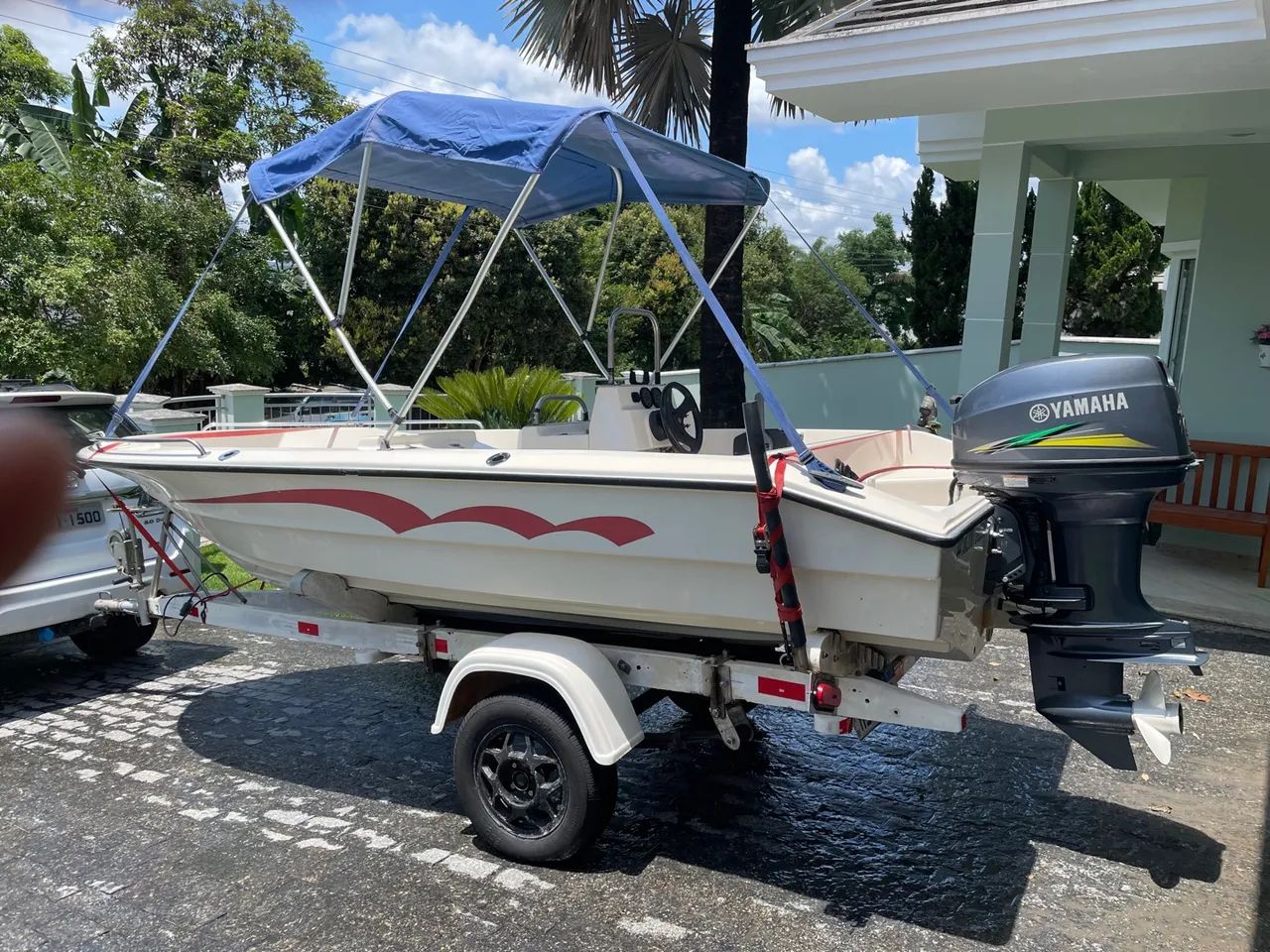 Lancha Floripa (2007) + motor Yamaha 40HP 2T (2021) + carreta rodoviária.  - Foto 2
