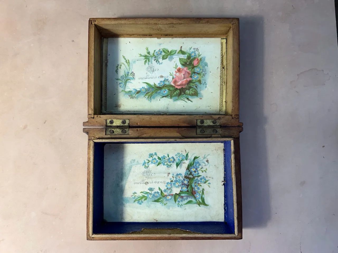 Caixa de madeira vintage com frase em inglês - Foto 5