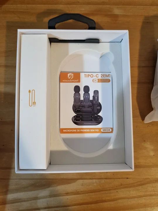 Microfone Sem Fio H'MASTON Tipo-C 2em1 MK08 - Foto 6